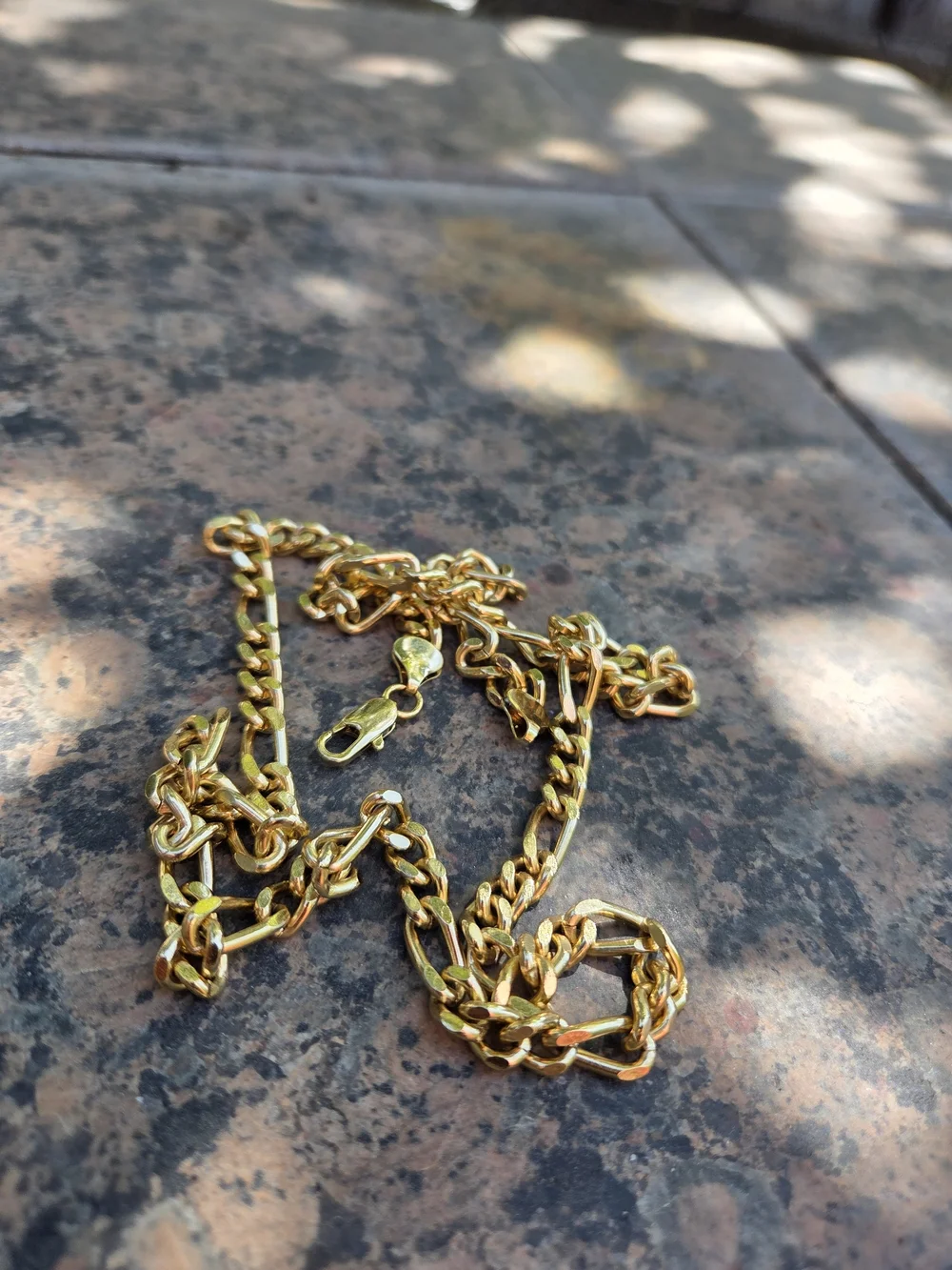14K Gold-Plated Men's Curb Chain Necklace